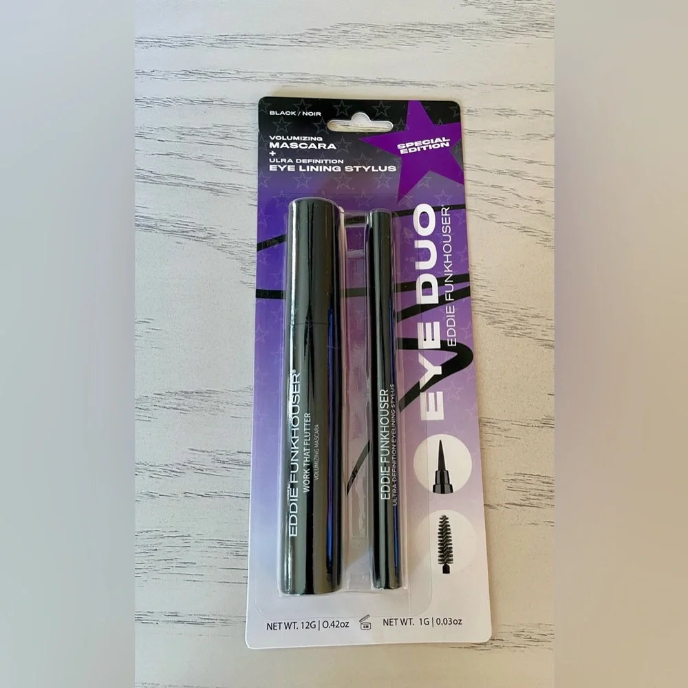 Eddie Funkhouser - NWT | Volumizing Mascara & Liquid Eyeliner Set - Black